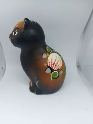 Buy Talavera Pottery Cat Figurine Ornament Taracota Pottery Folk Art • 19£