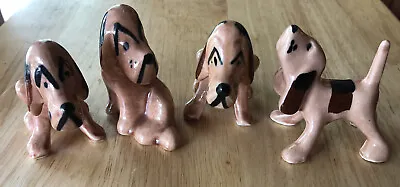 Buy Vintage Set 4 Grindley Pottery Ceramic Dogs/Hounds 3  Figurines • 38.42£