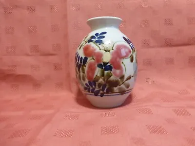 Buy Highland Stoneware Scotland Handpainted Decorative Vase Flowers 6.5'' Tall VGC • 24.97£