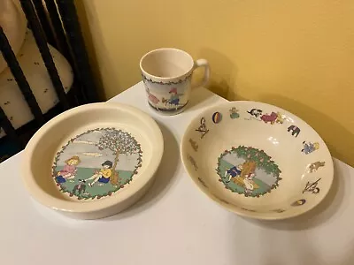 Buy Vintage 3 Piece Laura Ashley  Playtime  Child's China Set Made In England • 28.42£