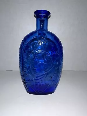 Buy Vintage General George Washington Cobalt Blue Glass Eagle Decanter Bottle Vase • 13.23£