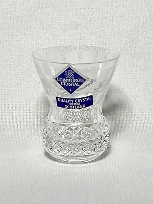 Buy EDINBURGH CRYSTAL ~ Cut Crystal  TINY TOT  1 Oz. SHOT GLASS (Thistle) ~ Scotland • 75.20£