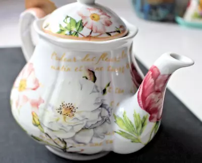 Buy Kent Pottery  Tea Pot , Blue Floral  - Ashley Grace Collection  FREE SHIPPING • 17.95£