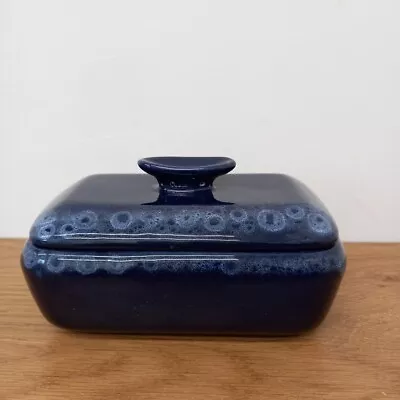 Buy Kernewek Cornwall Pottery Blue Honeycomb Lidded Ceramic Butter Dish • 12£