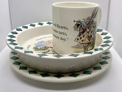 Buy Poole Pottery The Mad Hatter’s Tea Party Alice Wonderland Child’s Cup Plate Dish • 24£