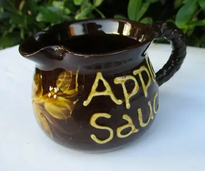 Buy Vintage AP Studio Pottery Handthrown Slipware Glazed Earthenware Apple Sauce Jug • 15.50£