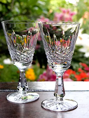 Buy Waterford Crystal Kenmare White Wine Glasses Set Of 2 Vintage Mint Signed • 75£