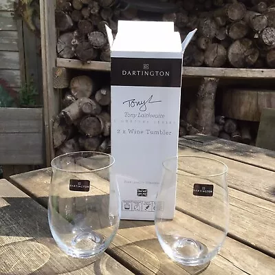 Buy Dartington Wine Tumblers Pair Tony Laithwaite Signature Series Glasses Boxed • 15£