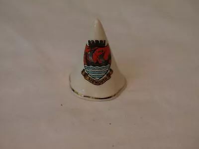 Buy W. H. GOSS CRESTED CHINA CONE / SNUFFER SIDMOUTH CREST C1920  • 0.99£