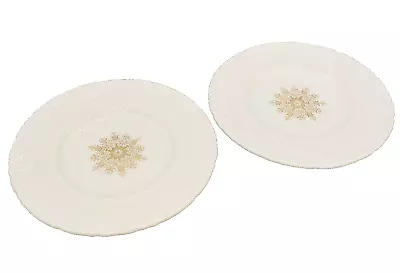 Buy Royal Cauldon 'Old Chester' Embossed Gold Floral Round Plates - Set Of 2 - Vtg • 16.36£