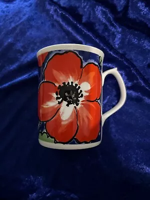 Buy Duchess Fine Bone China Mug Red And Purple Poppies England New • 12£