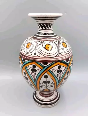 Buy Italian Pottery Vase 7.75  Tuscan Italy Florence Hand Painted • 18.97£