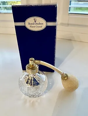 Buy Royal Doulton - Finest Crystal Cut Glass Atomiser /Perfume Bottle Boxed • 10£