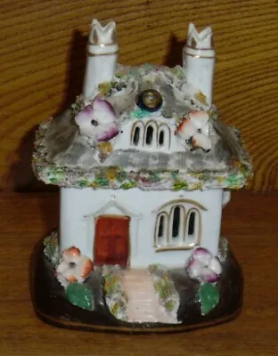 Buy Antique Staffordshire Pottery House / Cottage Pastille Burner - Some Issues • 66.38£
