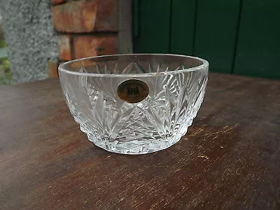 Buy Tyrone Crystal  Small Bowl Stunning Design & Fine Cut Green Label Attached • 12.99£