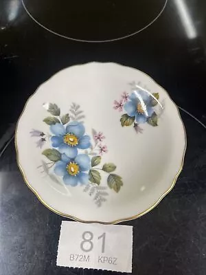 Buy Vintage Royal Grafton Fine Bone China Extra Small Plate Made England Blue Flower • 6£