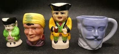Buy Four Miniature Toby/Character Jugs - 2 X Devonmoor , 1 X Stirling, 1 XUnmarked • 26.02£