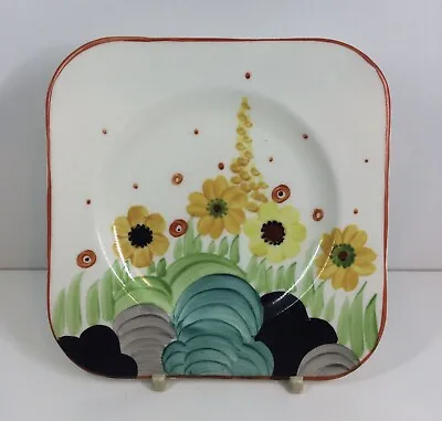 Buy Early Susie Cooper Design 7911 Handpainted Floral Tea Plate Art Deco C.1928 #1 • 25£