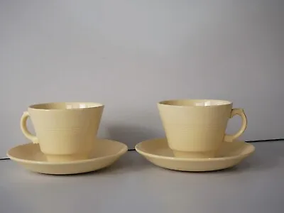 Buy Vintage Wood's Ware Jasmine Tea Cup And Saucer Set, Utility Ware • 12.99£