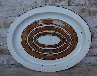 Buy Vintage Midwinter Stonehenge Earth Oval Serving Plate • 24.99£