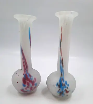 Buy Maltese Art Glass Bud Vase 18cm X 2 T2160 C3554 • 14.99£