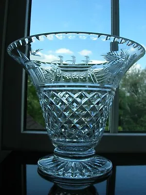 Buy Royal Brierley -  Willow Pattern Engraved  Large Glass Vase - Charles Swayne • 110£