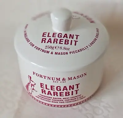 Buy Fortnum & Mason Ceramic 'ELEGANT' Welsh Rarebit Dish With Lid - Red/Cream • 8£
