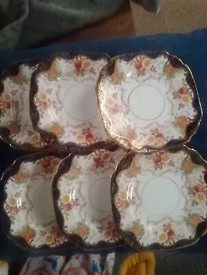 Buy Crown Bone China Rare Old Imari Pattern, 6 Tea Plates , 1 Sandwich Plate • 10£