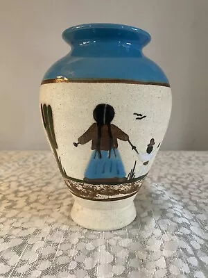 Buy Mexican Pottery Stoneware Vase Mother & Child Folk, Tonala • 15£