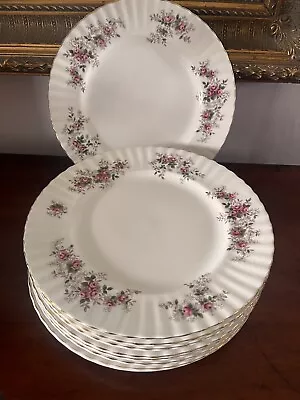 Buy Royal Albert Lavender Rose China Dinner Plates X8 • 50£