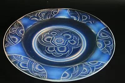 Buy Art Deco Sabino Opalescent Glass Plate - Circa 1930 • 162£