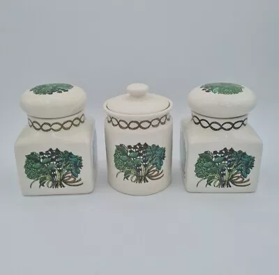 Buy Taunton Vale Bouquet Garni Storage Jars X 3 Vintage Retro 1970s • 17.50£