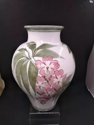 Buy A Large Laurence McGowan Tin Glazed Studio Pottery Vase Aldermaston Interest • 275£