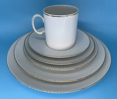 Buy Thomas Germany Vintage Dinnerware 48 Pcs - Cups Saucers Plates White/ Gold Line • 50£