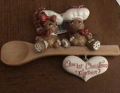 Buy Christmas Gingerbread Baker Couple Our 1st Christmas Together New Kurt Adler • 11.33£