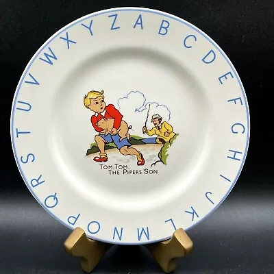 Buy Vtg Lord Nelson Pottery Children's Alphabet Plate Tom Tom The Pipers Son Rhyme • 18.91£