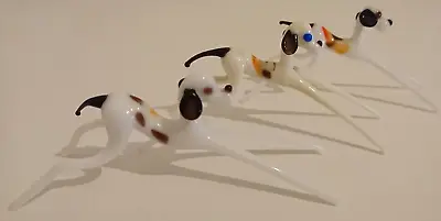 Buy Minature Glass Animals - 3x Dogs - Art, Milk Glass, 4  Long • 19.99£