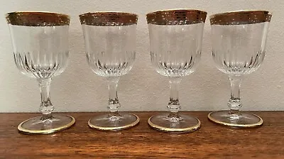 Buy Antique 1940s Gilt Rim And Base Small Sherry Type Glasses   • 20£