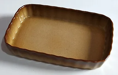 Buy Moira Pottery Cookware Rectangle Fluted Flan Quiche Serving Dish - Slight Chips • 6.99£