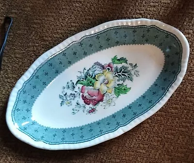 Buy Ridgway Oval Floral Sandwich/Plate 23cm X 13cm. Made In England.  • 12.50£