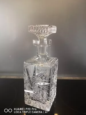 Buy Vintage Samobor Lead Crystal Decanter Brandy Whiskey  • 20£