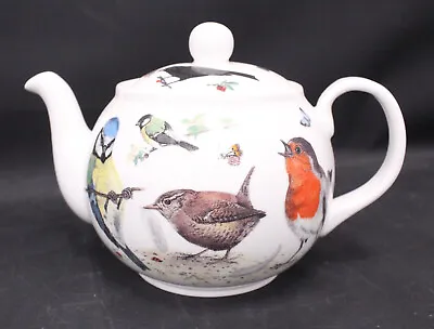 Buy 2006 ROY KIRKHAM English Tea Collection GARDEN BIRDS Bone China Teapot - H09 • 9.99£