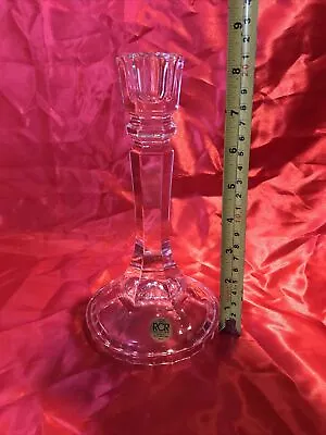 Buy Rcr Royal Crystal Rock 24% Lead Crystal Glass Candlestick Made In Italy • 11.99£