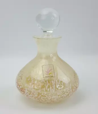 Buy Caithness Glass Scotland 11.5cm Amber / Beige Perfume Bottle With Stopper • 12£
