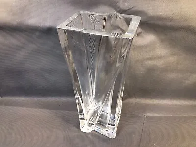 Buy Antique Large Vase Daum Glass Carved Heavy Shape Geometric Design 20ème • 105.20£