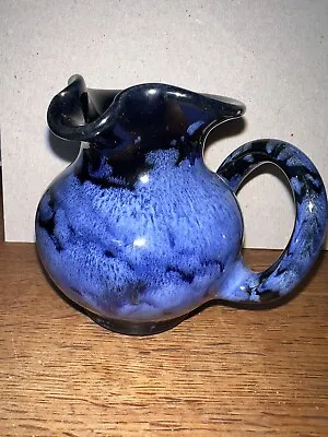 Buy Vintage Ewenny Pottery Wales Small Twisted Handle Blue/Brown Approx 10cm Jug • 14.99£
