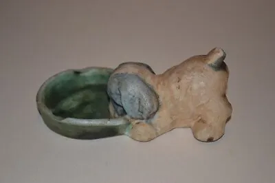 Buy Bourne Denby Pottery Rare Cute Puppy Dog With Tray C.1930's • 85£