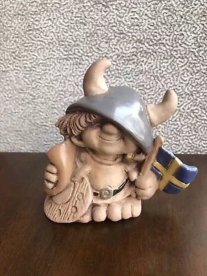 Buy Ceramic Troll Figure Eva Jarenskog Vintage Swedish Viking Rare Collectable Gift • 18.99£