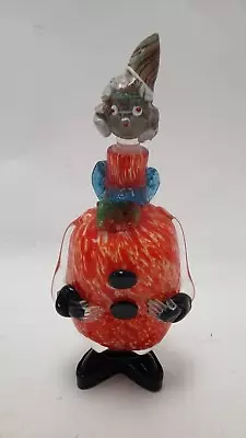 Buy Murano Style Clown Decanter With Lid Hand Blown Glass 12” 1950’s Vintage Bottle • 9.99£