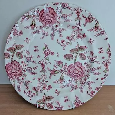 Buy Two Johnson Brothers Rose Chintz Plates 10  Vintage Pink Floral Dinner Plates X2 • 19£